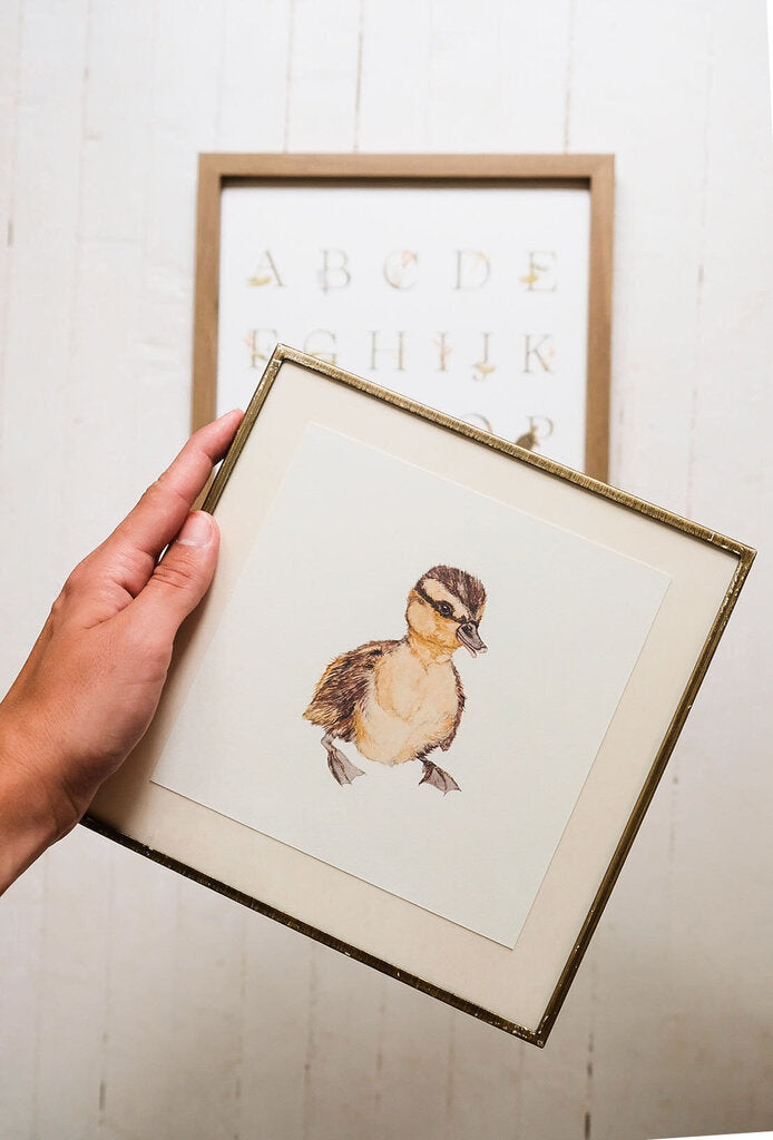 Mallard Ducking Art Print (6x6)