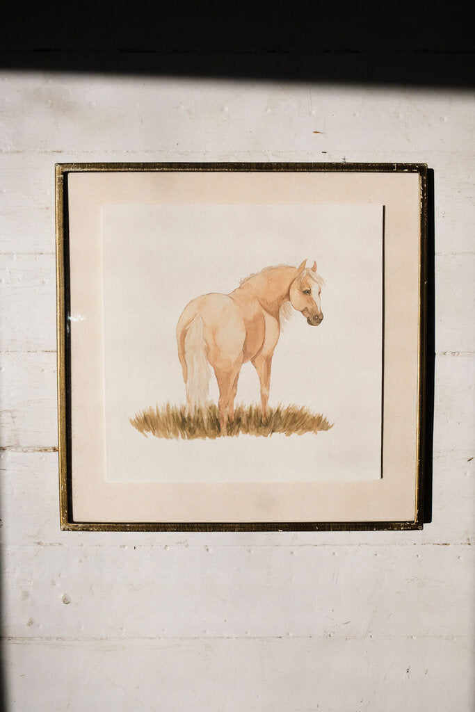 Palomino Mare Art Print (6x6)