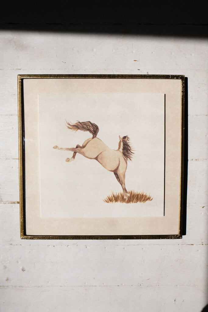 Kicking Dapple Art Print (6x6)