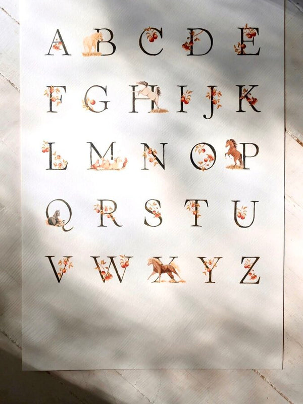 Orchard Alphabet Print (12x18)