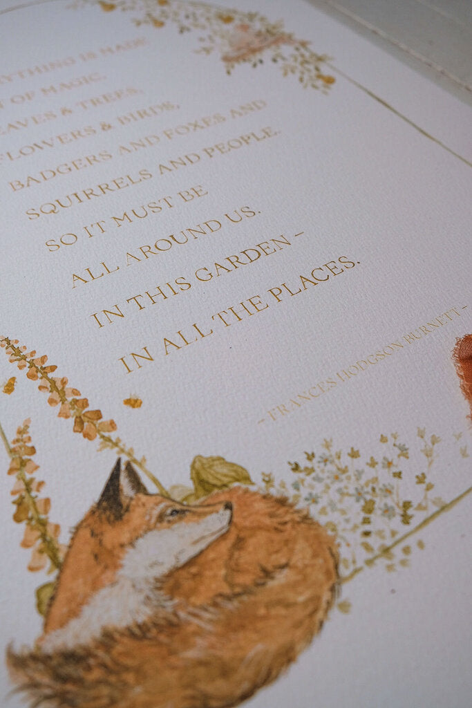 Secret Garden Quote Print (12x18)