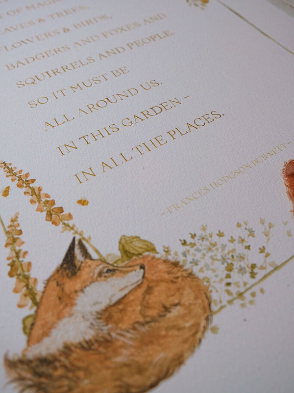 Secret Garden Quote Print (12x18)