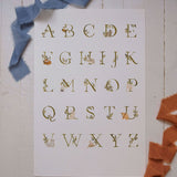 Cottage Alphabet Print (12x18)