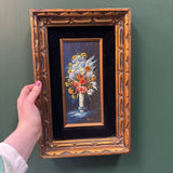 #246 Vintage Floral Oil Painting - Made in Japan