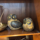 #260 Pair of Pottery Owls