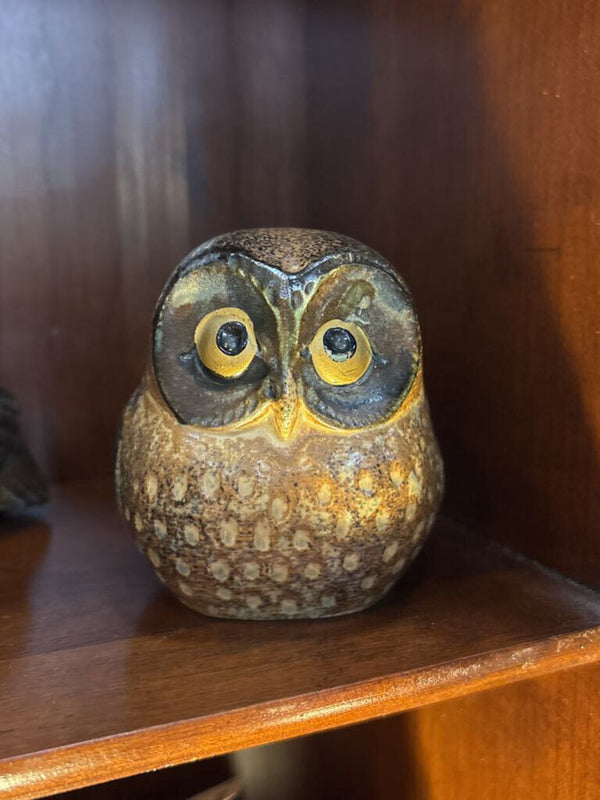#260 Pair of Pottery Owls