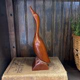 #266 Wood Goose - Hand Carved By a Cherokee Indian Circa 1975