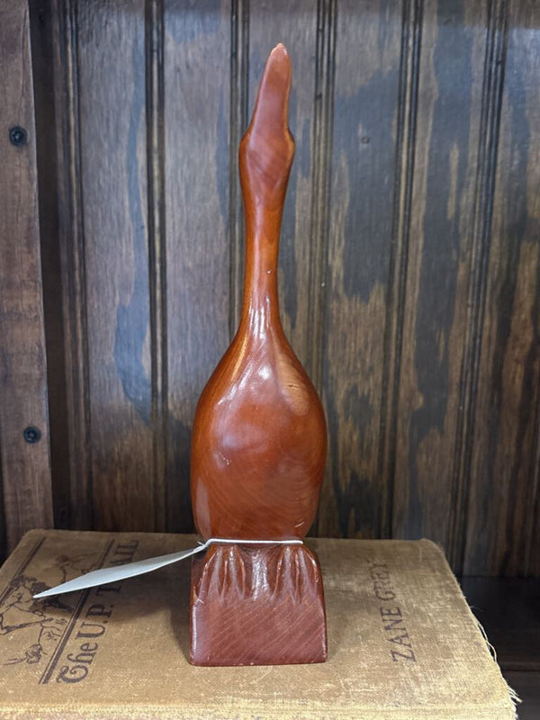 #266 Wood Goose - Hand Carved By a Cherokee Indian Circa 1975