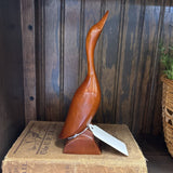 #266 Wood Goose - Hand Carved By a Cherokee Indian Circa 1975