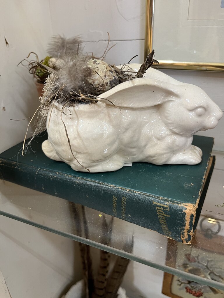 Vintage rabbit + nest