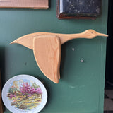 #274 Handmade Wood Flying Goose