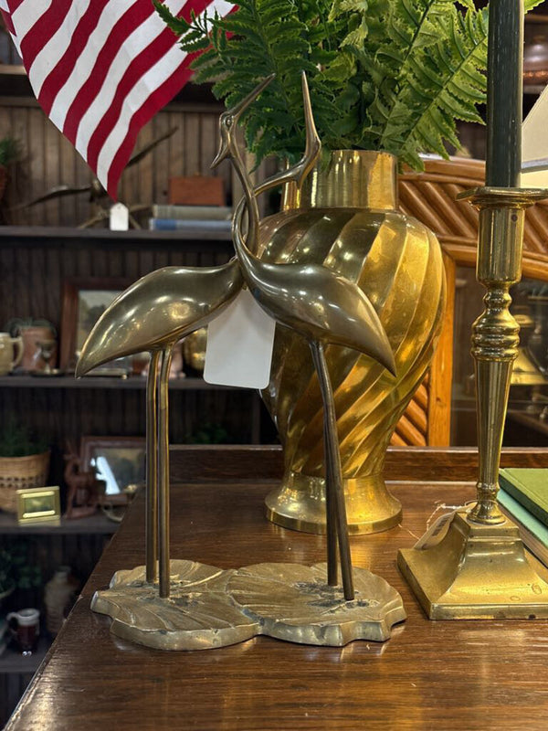 #280 Pair of Brass Wading Birds