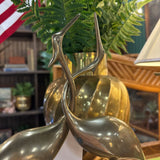 #280 Pair of Brass Wading Birds