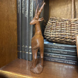 #281 Wood Carved Antelope
