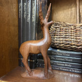 #281 Wood Carved Antelope