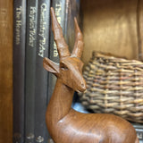 #281 Wood Carved Antelope