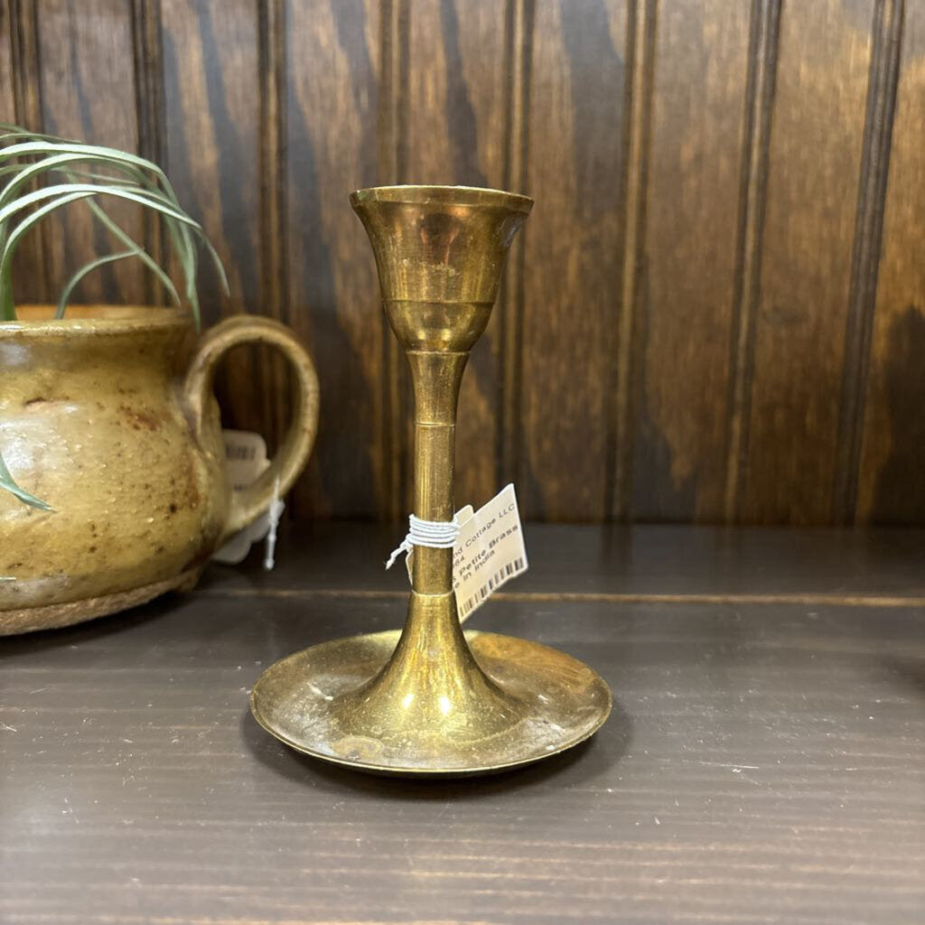 #286 Petite Brass Candleholder - Made in India