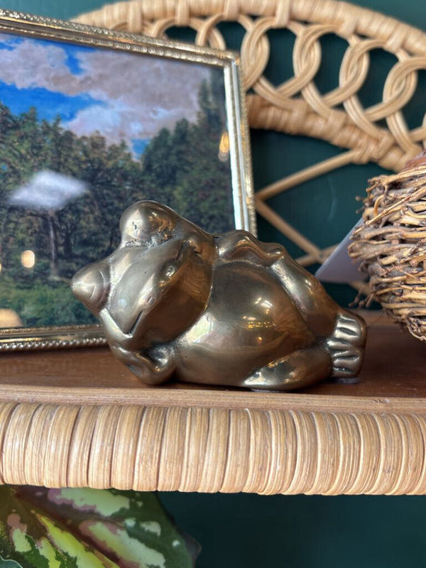 #292 Brass Laying Frog