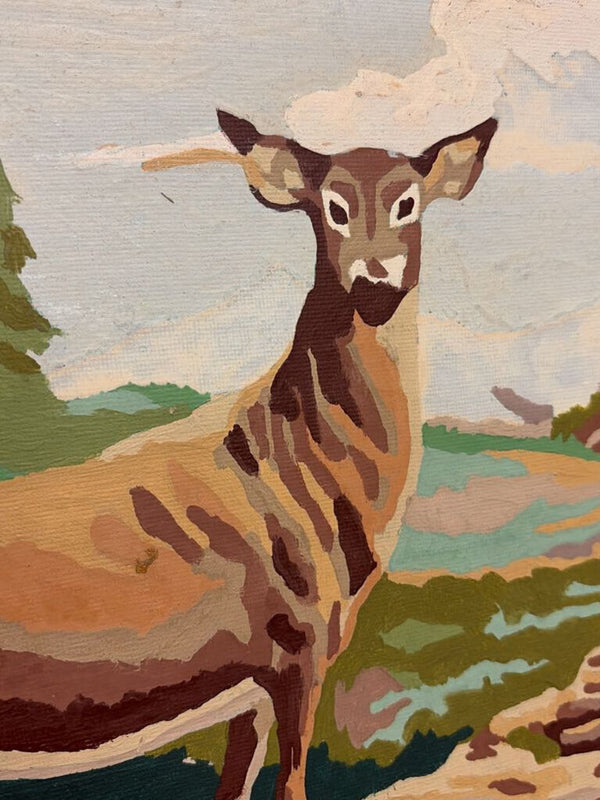 unframed deer paint by number