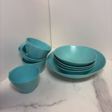 Blue Melamine Dish Set