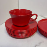 Red Melamine Dish Set