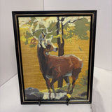 framed deer art