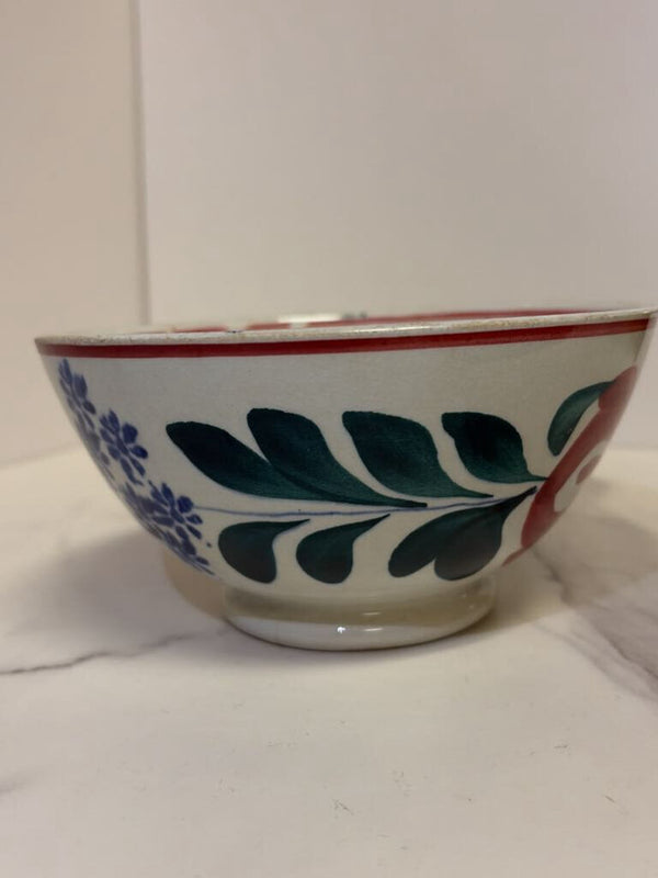 English painted bowl