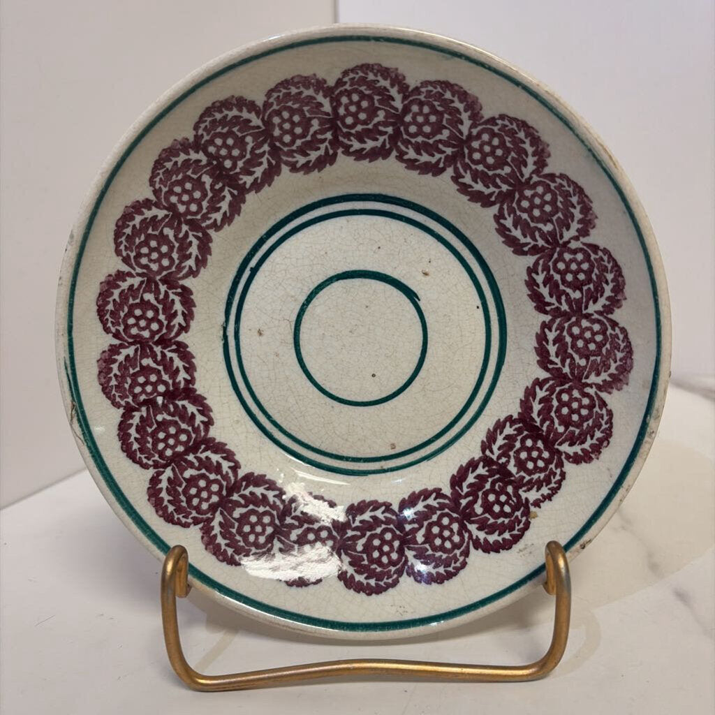 purple with blue/green English plate