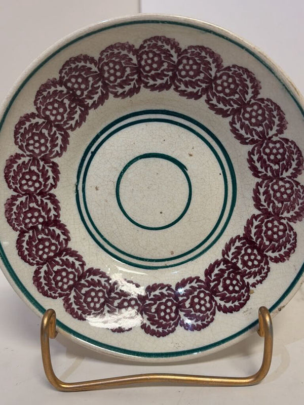 purple with blue/green English plate