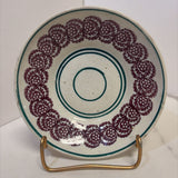 purple with blue/green English plate