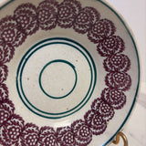 purple with blue/green English plate