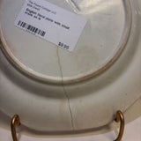 English floral plate with small crack as is