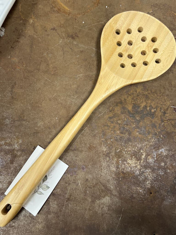 bamboo straining spoon