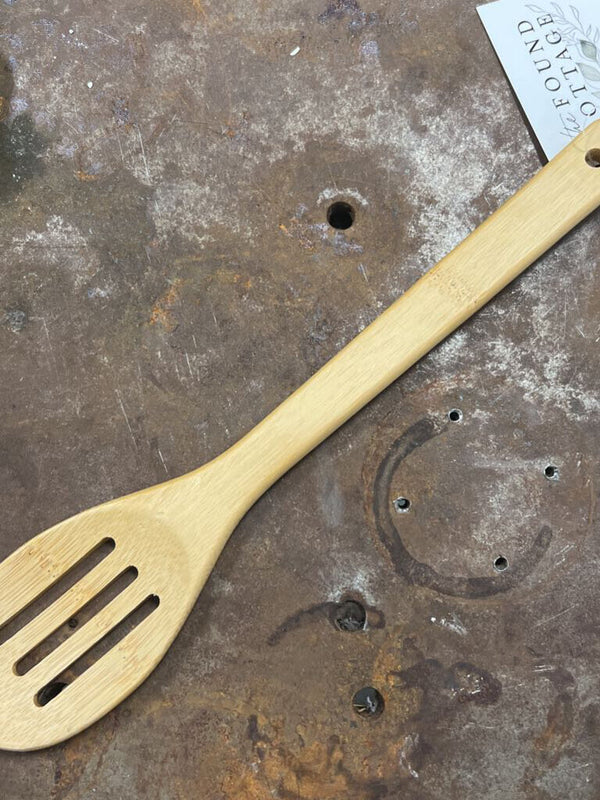 Bamboo Kitchen Utensil | Slotted Spoon