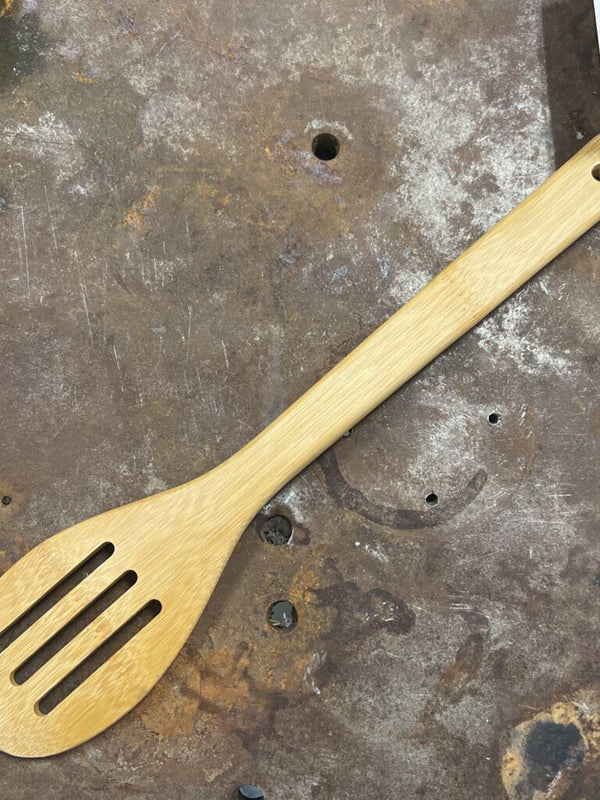 Bamboo Kitchen Utensil | Slotted Spoon
