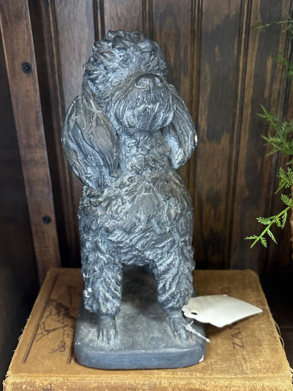 #325 Black Poodle Figurine