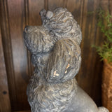 #325 Black Poodle Figurine