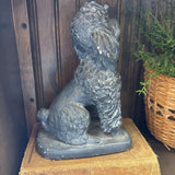 #325 Black Poodle Figurine