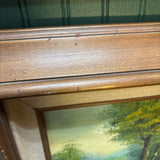 #327 Vintage Wood Framed Landscape Painting
