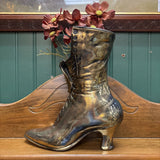 #344 Brass Victorian Boot Vase