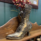 #344 Brass Victorian Boot Vase