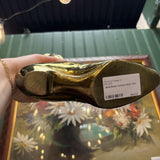#344 Brass Victorian Boot Vase