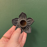 #351 Cast Iron Flower Candleholder