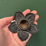#351 Cast Iron Flower Candleholder