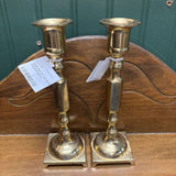 #355 Pair of Tall Brass Candleholders