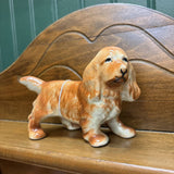 #358 Vintage Tan Ceramic Dog "Sally"