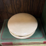 #366 Circular Alabaster & Brass Trinket Box