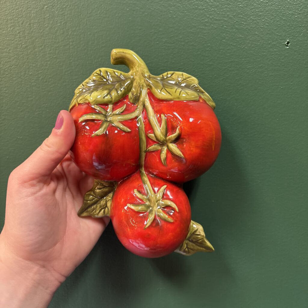 #372 Pottery Tomato Wall Hanging