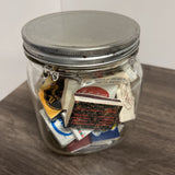 jar with matches