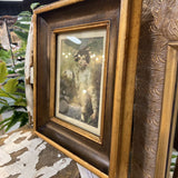 boy with rabbit framed art